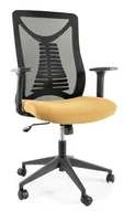 Fotele i krzesła biurowe - Fotel Obrotowy Q-330 Czarny / Żółty - miniaturka - grafika 1