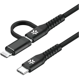 Kabel USB - USB-C - Lightning CELLY 1 m 60W Czarny - Kable USB - miniaturka - grafika 1