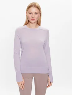 Calvin Klein Sweter K20K205777 Fioletowy Regular Fit - Swetry damskie - miniaturka - grafika 1