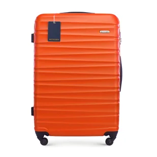Duża walizka z ABS-u i identyfikator z logo WITTCHEN pomarańczowa - Walizki Duża walizka z ABS-u i identyfikator z logo WITTCHEN pomarańczowa - Walizki - miniaturka - grafika 1
