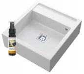 Zlewozmywaki - Granitan Zlewozmywak Granit Skandynawski Biały Farmerski - miniaturka - grafika 1