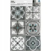 Naklejki na ścianę - IMITACJA PŁYTEK ŚCIENNYCH NAKLEJKI SZARE 15x15 cm6 - miniaturka - grafika 1