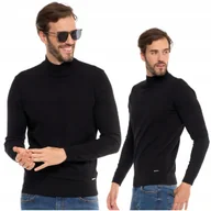 Swetry męskie - Elegancki SWETER MĘSKI Półgolf Klasyczny Stylowy Sweterek Ze Stójką MORAJ S - miniaturka - grafika 1