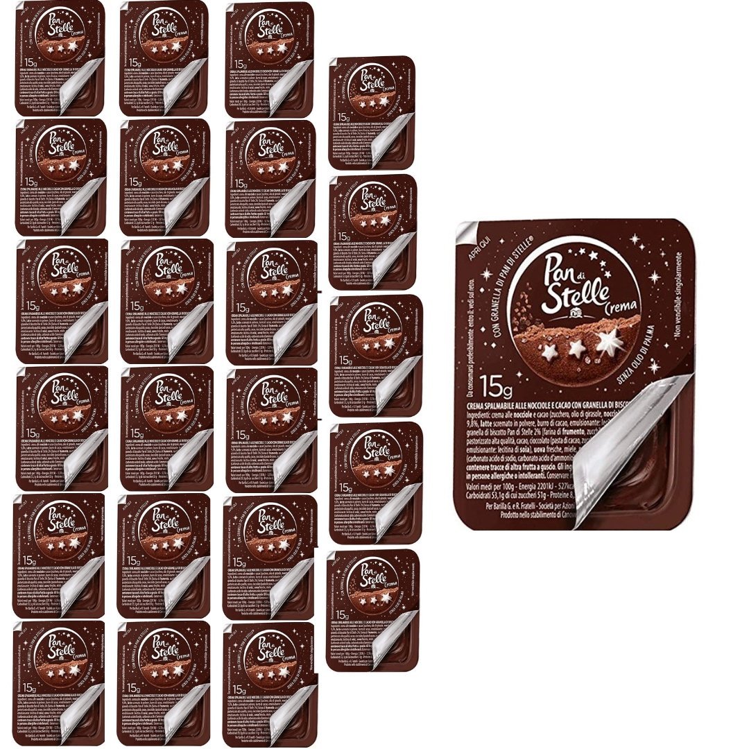 Kremy kanapkowe monoporcja 24x15g - Pan di Stelle