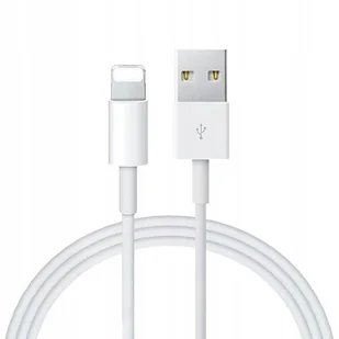 Kabel do iPhone USB LIGHTNING BIAŁY HQ 1m Przewód do ładowania Telefonu - Kable USB - miniaturka - grafika 1
