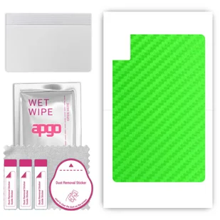 Folia naklejka skórka strukturalna na TYŁ do TCL Tab 10L Gen 3 - Carbon Zielony - apgo SKINS - Akcesoria do tabletów i e-booków - miniaturka - grafika 1