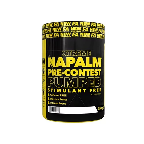 FITNESS AUTHORITY Napalm Pre-Contest Pumped Stimulant Free - 350g - Mango-Lemon - Odżywki około treningowe