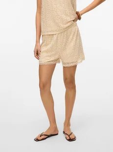 Vero Moda Szorty w kolorze kremowym - Spodenki damskie - miniaturka - grafika 1