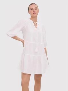 Sukienki - Vero Moda Sukienka codzienna Pretty 10266246 Biały Regular Fit - grafika 1