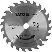 Tarcze do pił - Yato PIŁA TARCZOWA Z WĘGLIKIEM 190x24x20 YT-60634 - miniaturka - grafika 1