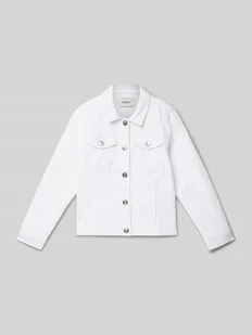 Kurtka jeansowa o kroju regular fit z mieszanki bawełny model ‘SARA’ - Kurtki i płaszcze dla dziewczynek - miniaturka - grafika 1