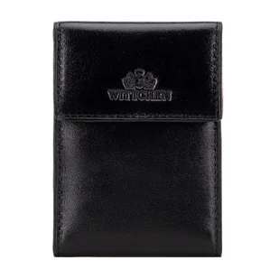 Etui na karty skórzane rozkładane czarne - Biżuteria - akcesoria Etui na karty skórzane rozkładane czarne - Biżuteria - akcesoria - miniaturka - grafika 1