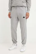 Spodnie męskie - adidas spodnie dresowe Brand Love kolor szary melanżowe IW3538 - miniaturka - grafika 1