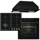 Zestawy AGD - Zestaw AGD do zabudowy Gorenje Piekarnik BO6725E02BG + Płyta gazowa GTW641KB + Okap BHI681EB - miniaturka - grafika 1