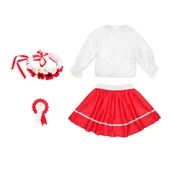 Dresy i komplety dla dziewczynek - ZESTAW NARODOWY BIAŁO-CZERWONY 98-110 4el - miniaturka - grafika 1