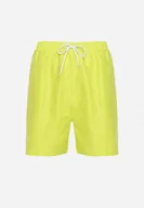 Kąpielówki męskie - Żółte Kąpielówki z Gumką w Pasie do Kolana z Kieszeniami Clinesta - miniaturka - grafika 1