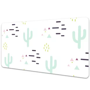Ochronna mata podkładka na biurko Kaktusy 90x45 cm - Podkładki na biurko - miniaturka - grafika 1