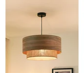 Lampy sufitowe - Brilagi - Żyrandol na lince MONTANA BOHO 1xE27/15W/230V śr. 45 cm brązowy/czarny - miniaturka - grafika 1