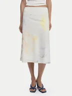 Spódnice - Desigual Spódnica midi Bruma 25WWFK08 Écru Regular Fit - miniaturka - grafika 1