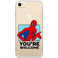 Etui i futerały do telefonów - ERT GROUP etui na telefon Iphone 7/8/ SE 2/ SE 3, case oryginalny i oficjalnie licencjonowany przez Marvel, wzór Spider Man 030, optymalnie dopasowane, plecki z TPU częściowo przeźroczyste - miniaturka - grafika 1