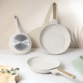 Zestawy garnków i patelni - Zestaw 3 patelni z elementami drewna BerlingerHaus Sahara BH-8322 - miniaturka - grafika 1