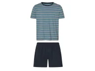 Piżamy męskie - esmara Men Piżama męska z bawełny (Niebieski w paski, S (44/46)) - miniaturka - grafika 1