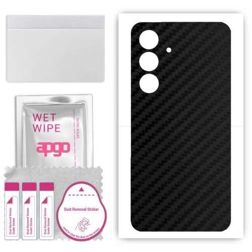 folia naklejka skórka strukturalna na TYŁ do Samsung Galaxy M35 - Carbon - apgo SKINS