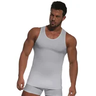 Koszulki męskie - Koszulka Authentic 213 Ribbed szary melanż Cornette-M - miniaturka - grafika 1