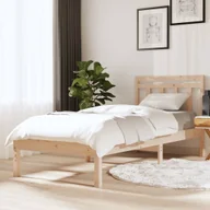 Łóżka - Łóżko z litego drewna sosnowego 100x200 cm - miniaturka - grafika 1