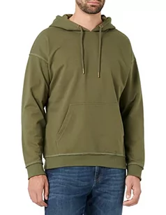 Urban Classics Męska bluza z kapturem oversize, Zielony (oliwkowy), L - Bluzy męskie - miniaturka - grafika 1