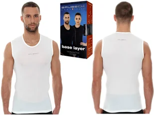 Koszulka BRUBECK BEZ RĘKAWÓW potówka SL10100 r XXL - Koszulki męskie - miniaturka - grafika 1