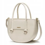 Torebki damskie - Torebka Damska Mała Crossbody z Uchwytami PUCCINI Beżowa BK2241224M-6A - miniaturka - grafika 1