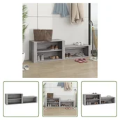 Szafki na buty - The Living Store Szafka na buty szara Sonoma 150x35x45 cm Materiał drewnopochodny - miniaturka - grafika 1