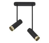 Lampy sufitowe - Oświetlenie punktowe PORTO 2xGU10/10W/230V czarne - miniaturka - grafika 1