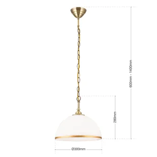 Żyrandol Old Lamp łańcuch, 1-pkt. - Lampy sufitowe - miniaturka - grafika 3