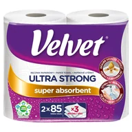 Ręczniki papierowe - Velvet Ultra Strong Ręcznik papierowy 2 rolki - miniaturka - grafika 1