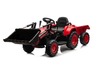 Traktor Na Akumulator Z łyżką BW-X002A Czerwony - Tory, garaże, parkingi - miniaturka - grafika 13