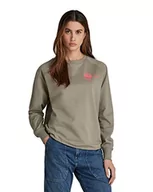 Swetry damskie - G-STAR RAW Fish Tail GR R SW sweter damski, Zielony (Shamrock D136-2199), S - miniaturka - grafika 1
