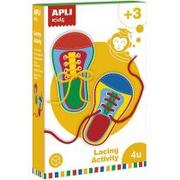 Zabawki kreatywne - Apli Kids Zestaw do nauki wiązania butów - miniaturka - grafika 1