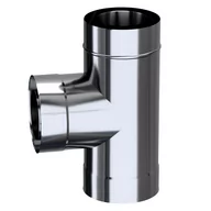 Akcesoria kominkowe - Adam Gas Trójnik Z Kolanem 130/200 90° - miniaturka - grafika 1