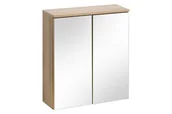 Szafki łazienkowe - Comad REMIK RIVIERA OAK 842 60 Szafka z lustrem 60 cm dąb riviera - miniaturka - grafika 1