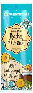 Supertan Peaches&Coconut do solarium Saszetka 1 x 15ml - Balsamy i kremy do opalania - miniaturka - grafika 1