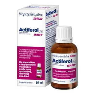 Actiferol Fe, Baby Zawiesina doustna, Suplement diety, 30 ml - Witaminy i minerały - miniaturka - grafika 1