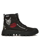 Botki damskie - Trapery Palladium Pampa Hellfire 74496-001-M Czarny - miniaturka - grafika 1