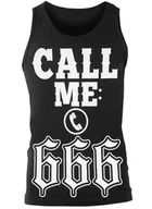 Koszulki męskie - koszulka na ramiączkach AMENOMEN - CALL ME: 666 (OMEN144KR)-M - miniaturka - grafika 1