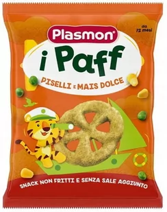 Bezglutenowe Chrupki Warzywne Groszek Kukurydza 15g Plasmon - Chrupki - miniaturka - grafika 1