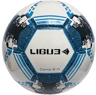 Piłka nożna - Piłka nożna Ligue Comp 2.0 white-navy-blue roz.4 - miniaturka - grafika 1