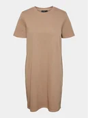 Sukienki - Pieces Sukienka codzienna Chilli Summer 17148120 Beżowy Regular Fit - miniaturka - grafika 1