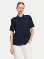 Koszule damskie - Tommy Hilfiger Koszula WW0WW44683 Granatowy Relaxed Fit - miniaturka - grafika 1