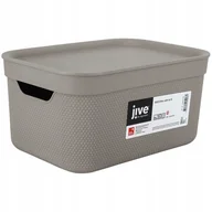 Pudła i pojemniki do przechowywania - Pudełko z pokrywą 5 l 26.5 x 13.5 x 18.5 Rotho Jive - miniaturka - grafika 1